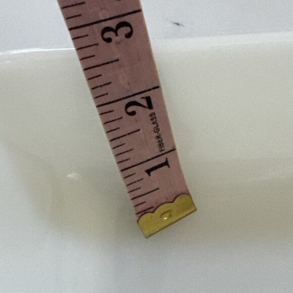 Vintage Anchor Hocking Milk Glass Loaf Pan 441 Harvest Vegetable Casserole Dish - Picture 9 of 13